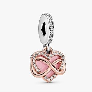 Pandora Sparkling Infinity Heart Dangle Charm